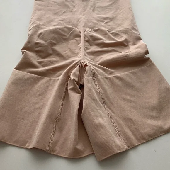 SPANX Oncore High-Waist Shaping Shorts in Light Nude - Picture 4 of 10